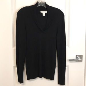 White House Black Market Shawl Collar Sweater